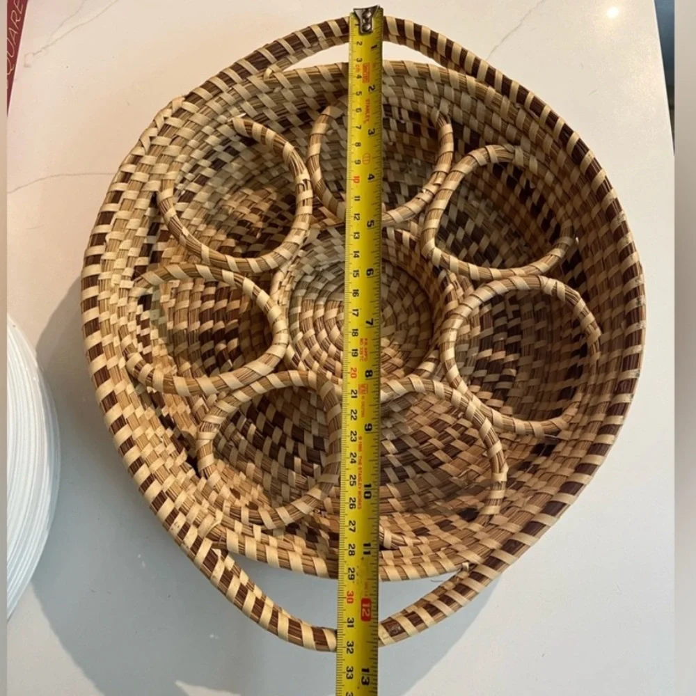 VINTAGE RATTAN DRINKWEAR TRAY